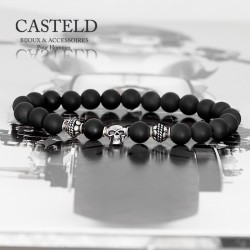 Bracelet pour homme tête de mort