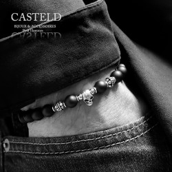 tête de mort pour un bracelet bijou homme