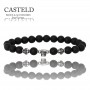 bracelet homme argent tête de mort