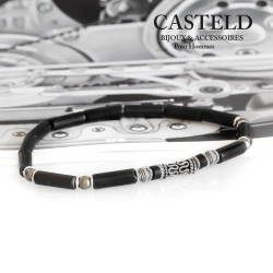 Bracelet perles pour hommes.