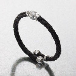 Bracelet cuir perle Tahiti