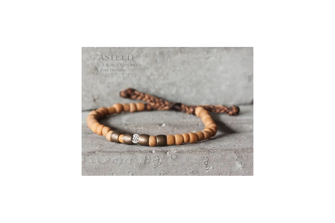 Bracelet perle bronze : bijoux tendance pour homme I Casteld