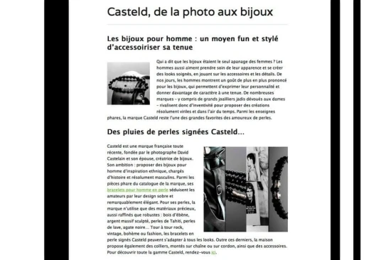 Bracelet et collier homme, résolument masculins