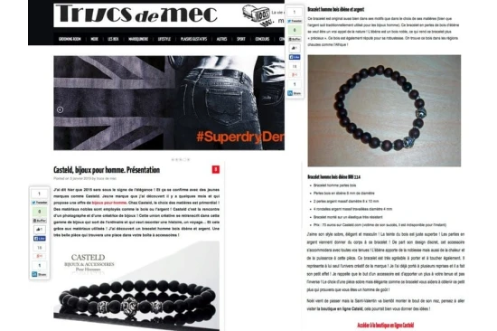 Marque CASTELD, bijoux pour homme