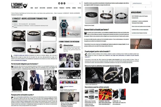 Bijoux homme : bracelet et collier tendance pour homme