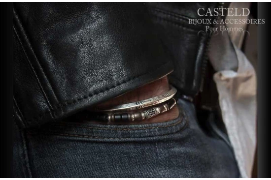 Bracelet argent perle : bracelet perle pour homme lifestyle