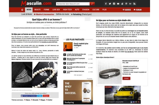 Marque Bijoux Homme