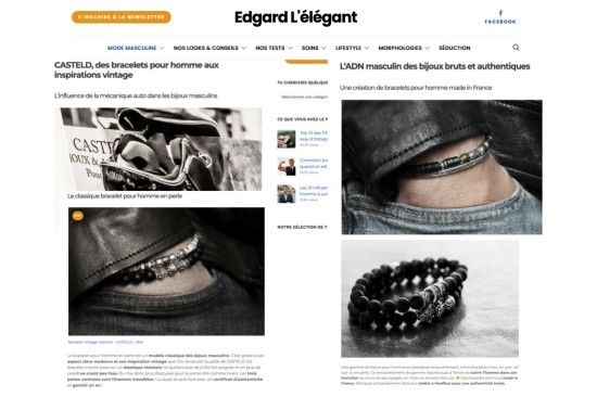 bijoux homme esprit vintage